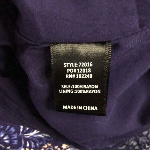 NEW Skies are Blue Navy and White Three Quarter Sleeve Romper Size S NWT - Picture 11 of 16